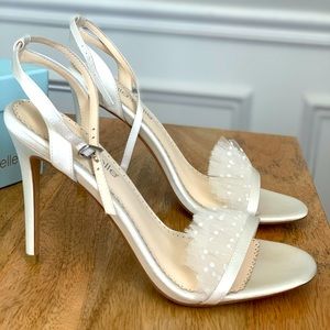 Bella Belle Bridget Polka Dot Pleated Tulle Ivory